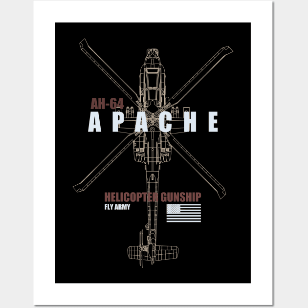 AH-64 Apache Wall Art by TCP